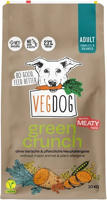 Dog Dry Food Vegan Green Crunch