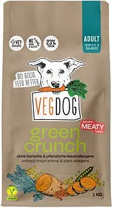 Dog Dry Food Vegan Green Crunch, 1 kg