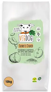 Dog Dry Food Vegan Farmer's Crunch, 10 kg