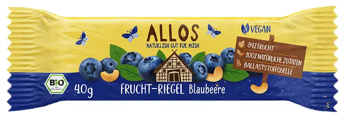 Frucht-Riegel Blaubeere Bio