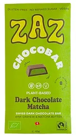 CHOCOBAR Dark Chocolate Matcha Bio