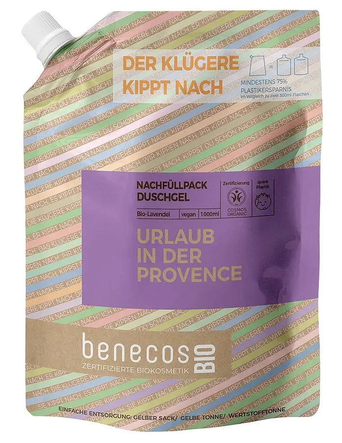 Shower Gel Lavender Refill Bag Organic