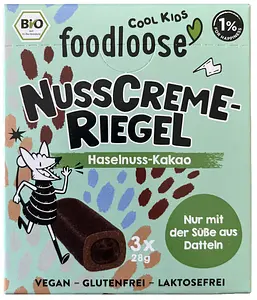 Barre crème de noix noisette cacao Bio, 28 g
