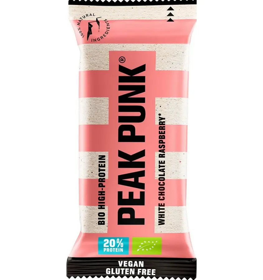 Peak Punk Haferriegel Raspberry White Chocolate Bio