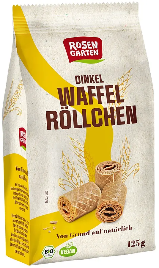 Dinkel Waffelröllchen Natur Bio