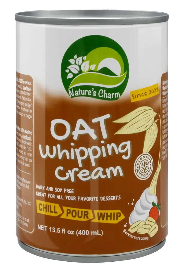 Crème à fouetter à l'avoine