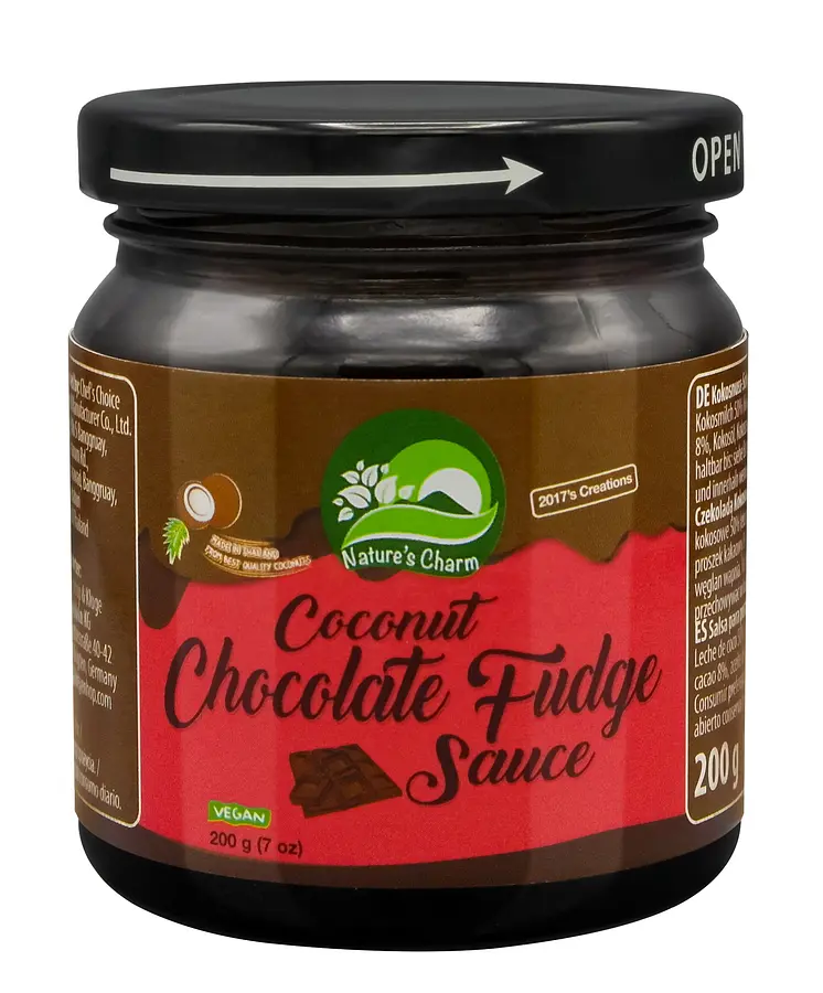 Sauce dessert fondant au chocolat et à la noix de coco