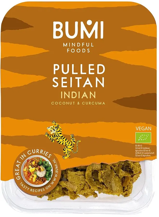 Bumi Pulled Seitan Indian Bio