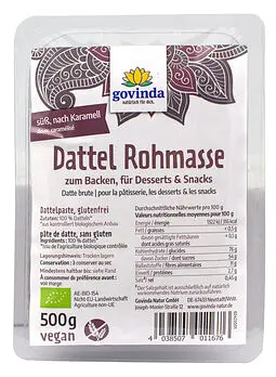 Dattel Rohmasse Bio