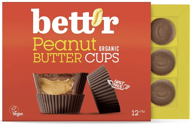 Bett'r Peanut Butter Cups Box Bio