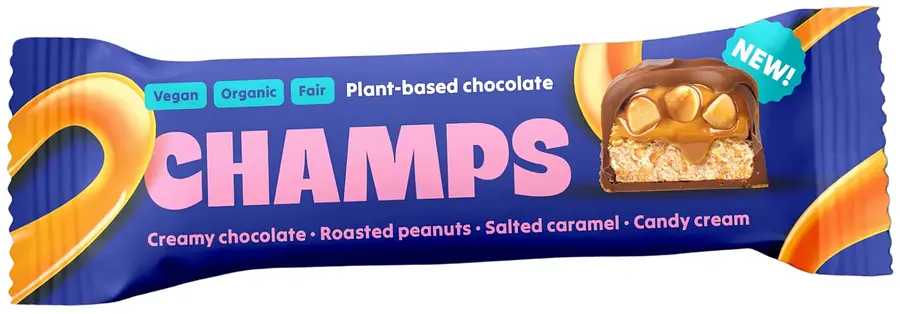 Champs Erdnuss Karamell Riegel Bio