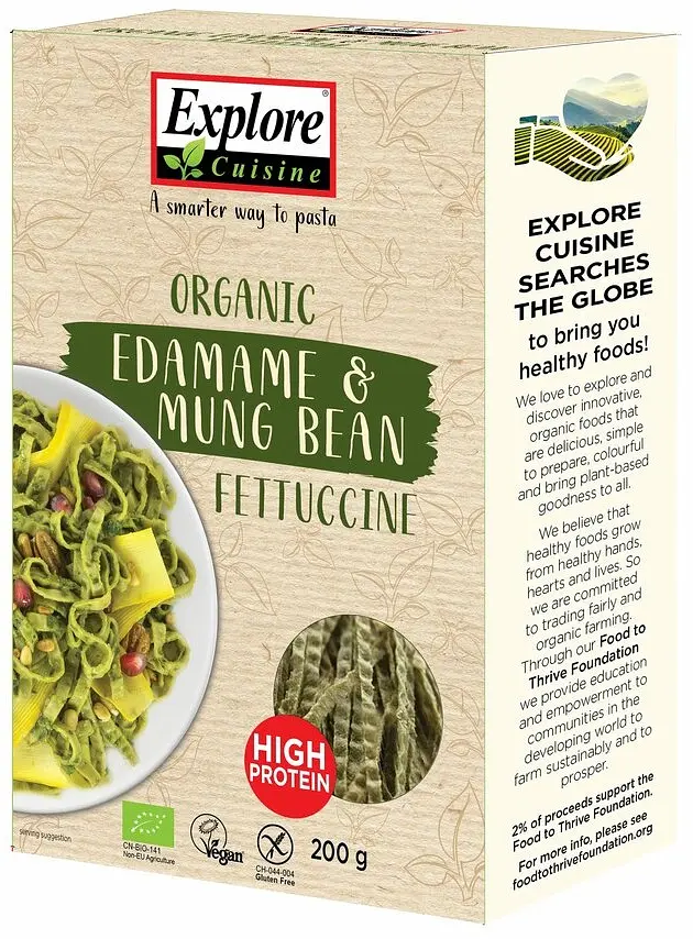 Explore Cuisine Edamame & Mung Bean Fettuccine Organic