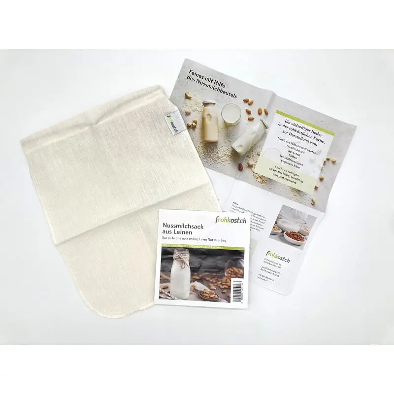 Organic Nut Milk Bag Linen, 1 piece