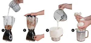 Organic Nut Milk Bag Linen, 1 piece, 1 piece