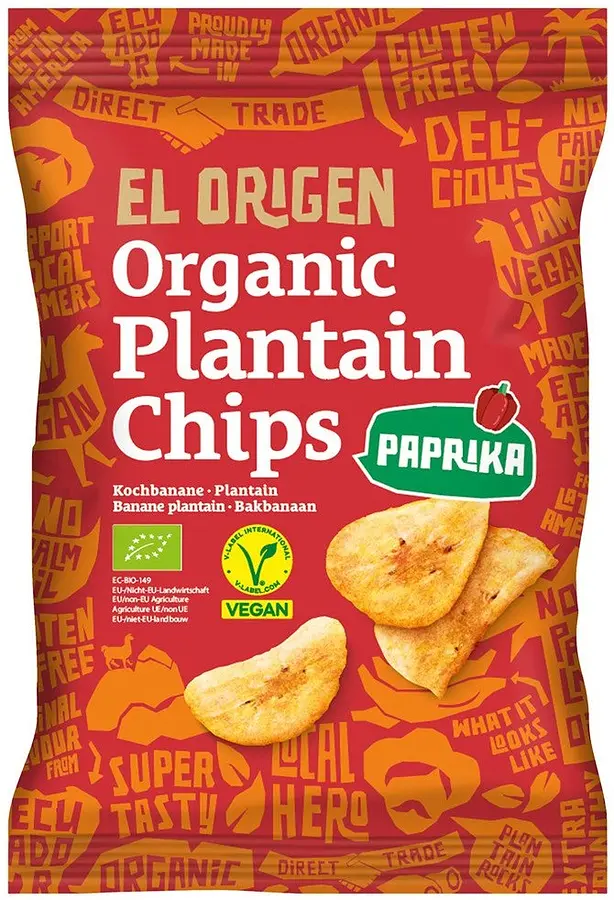 Chips de Plantain au Paprika Bio