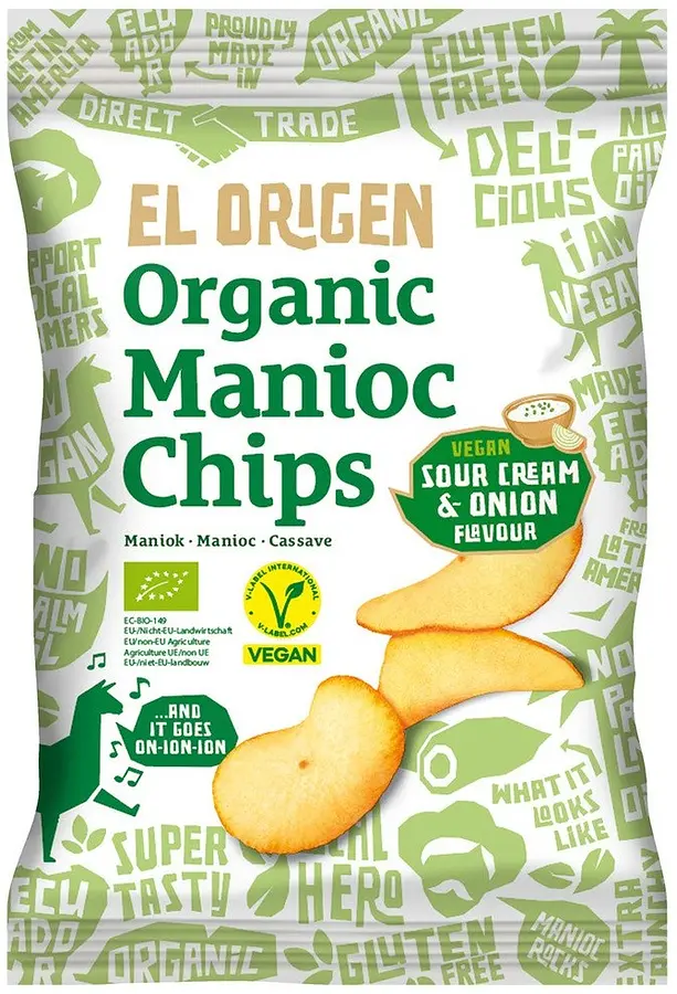 Chips de Manioc au Sour Cream & Onion Bio