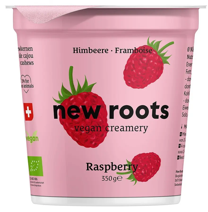 New Roots Vegane Alternative zu Joghurt - Himbeere Bio