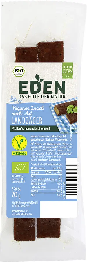 Vegan Snack in Landjäger Style Organic