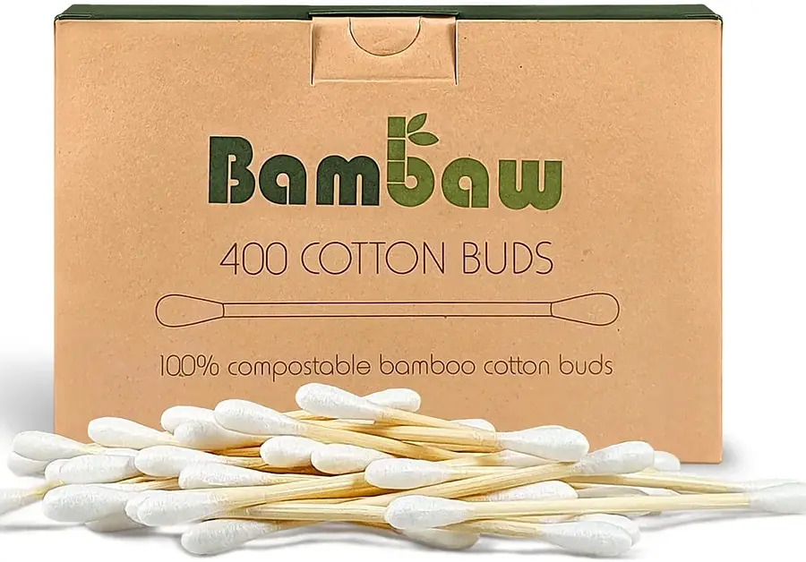 Bamboo Cotton Swabs, 400 pcs