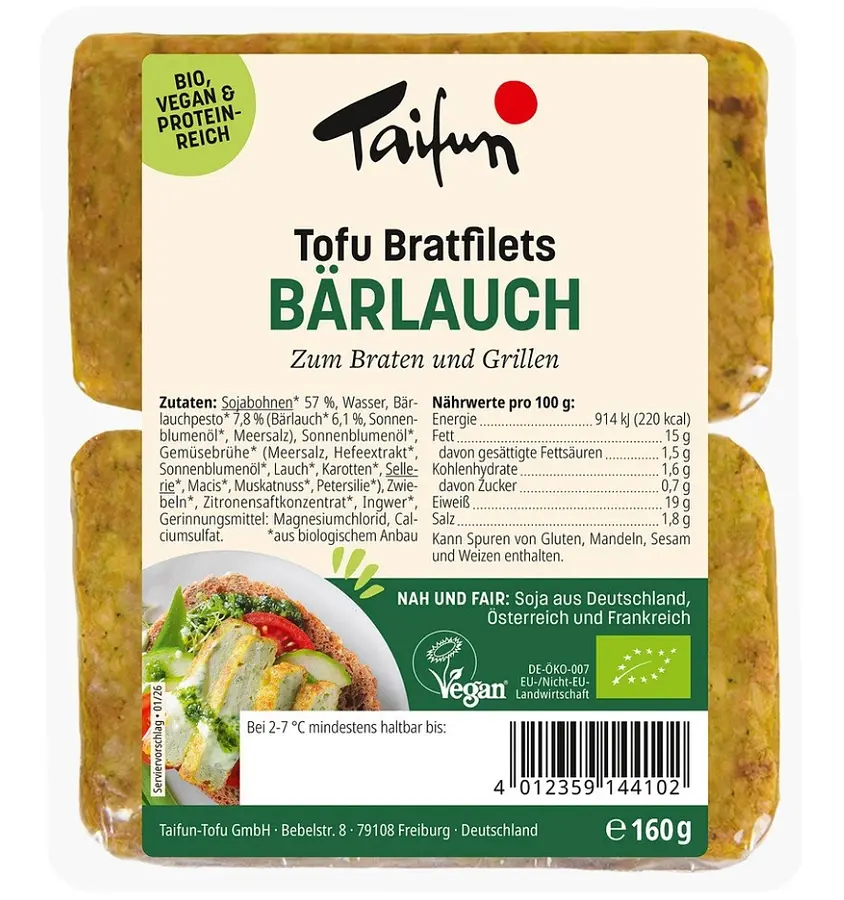 Tofu-Filets Wild Garlic Organic