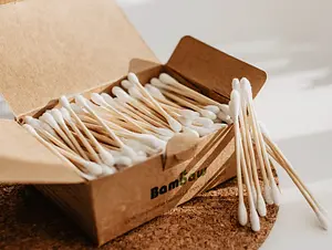 Bamboo Cotton Swabs, 400 pcs, 400 piece