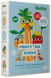 Sucettes glacées Fruity Ice Sticks Bio, 400 ml
