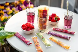Sucettes glacées Fruity Ice Sticks Bio, 400 ml