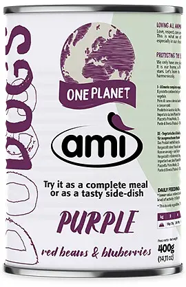 Wet Dog Food Ami Dog PURPLE Vegan