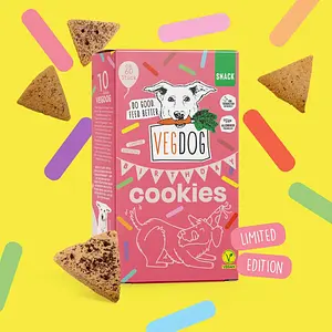 VEGDOG Birthday Cookies Limited Edition, 400 g