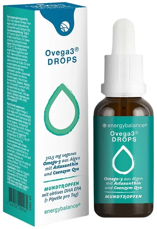 Ovega3 DROPS DHA+EPA with Coenzyme Q10 & Astaxanthin