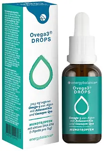 Ovega3 DROPS DHA+EPA with Coenzyme Q10 & Astaxanthin, 50 ml