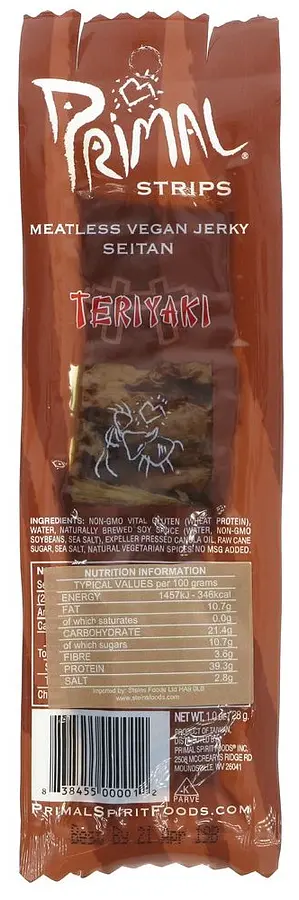 Vegan Jerky Teriyaki - Primal Spirit