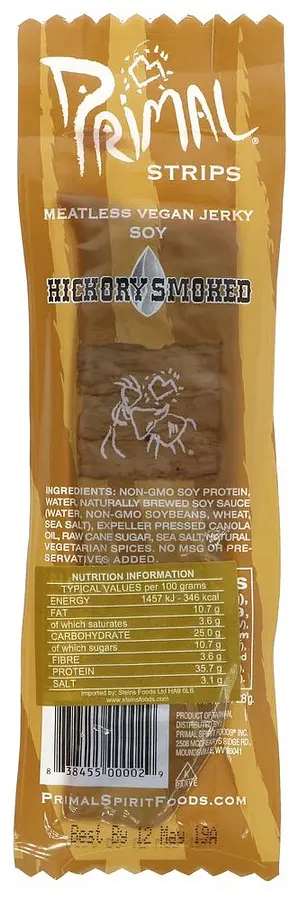 Vegan Jerky Hickory Smoked - Primal Spirit