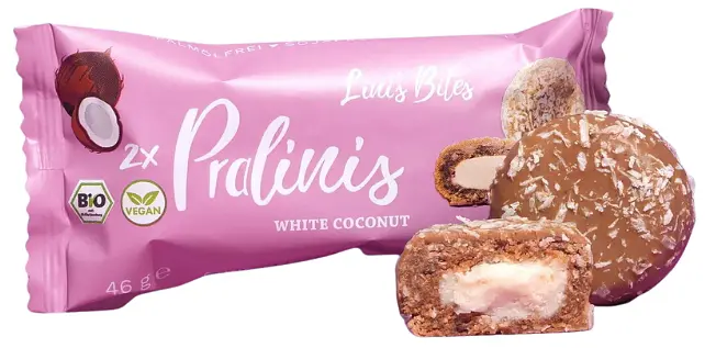 Pralinis Lini's Bites Noix de Coco Blanche Bio