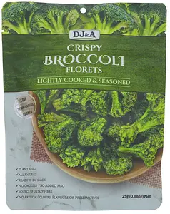 DJ&A Rosettes de brocoli croustillantes, 25 g