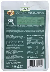 DJ&A Mixed Mushroom Crisps, 30 g