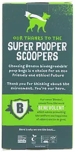 Benevo Biodegradable Dog Poop Bags, 120 bags, 120 bag