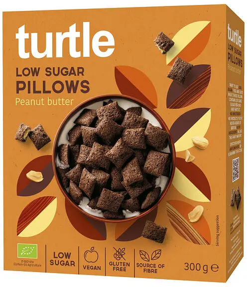 Coussins croustillants fourrés à la cacahuète Bio