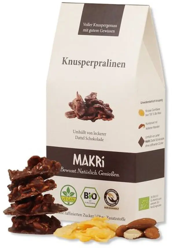 Knusperpralinen mit Datteln Bio