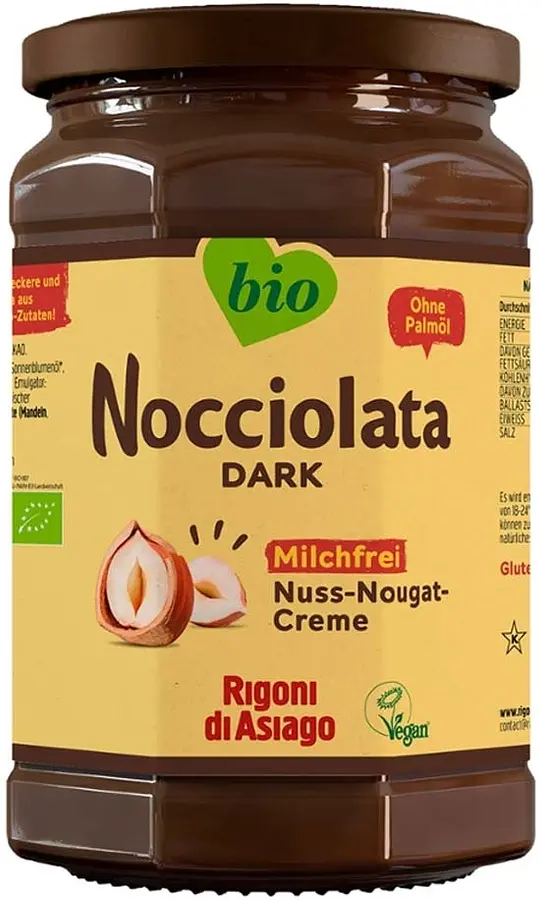 Nocciolata Dark sans lait Bio