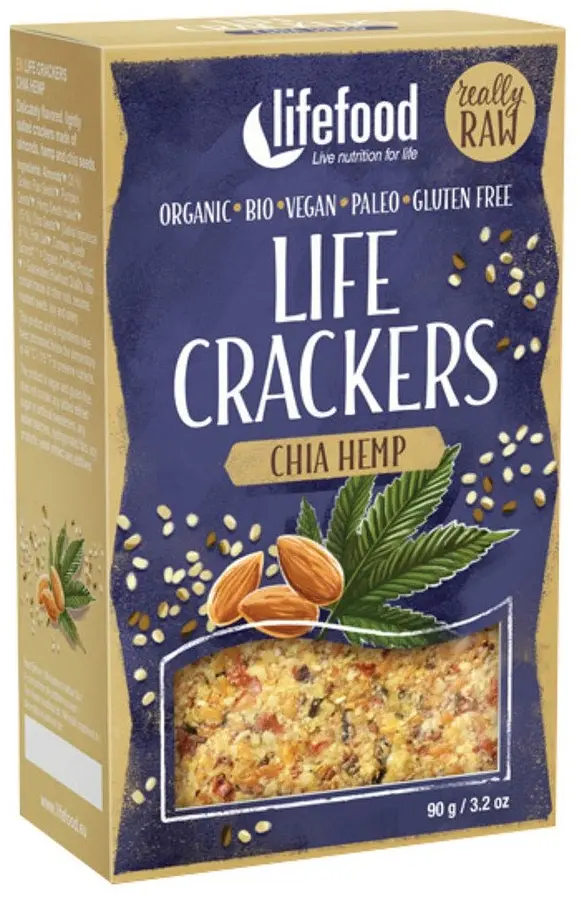 Crackers Crus Chia Chanvre Bio