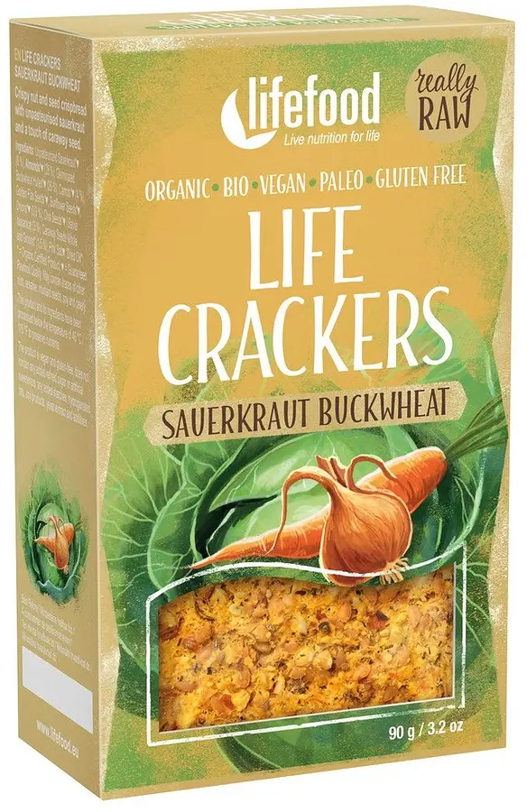 Cracker Sauerkraut Buckwheat Raw Organic