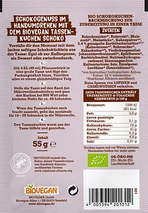 Mein Tassenkuchen Schoko Bio, 55 g