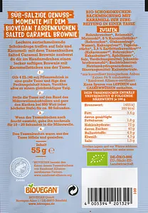 Mein Tassenkuchen Salted Caramel Brownie Bio, 55 g