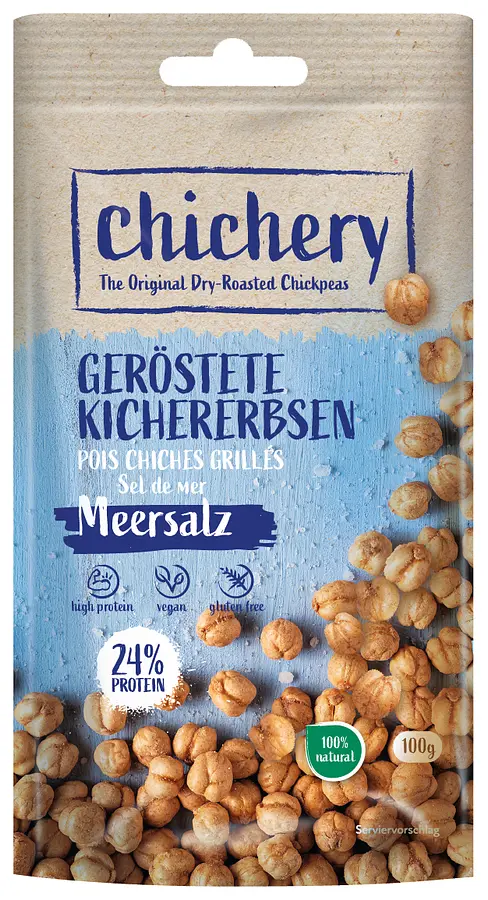 Geröstete Kichererbsen Meersalz