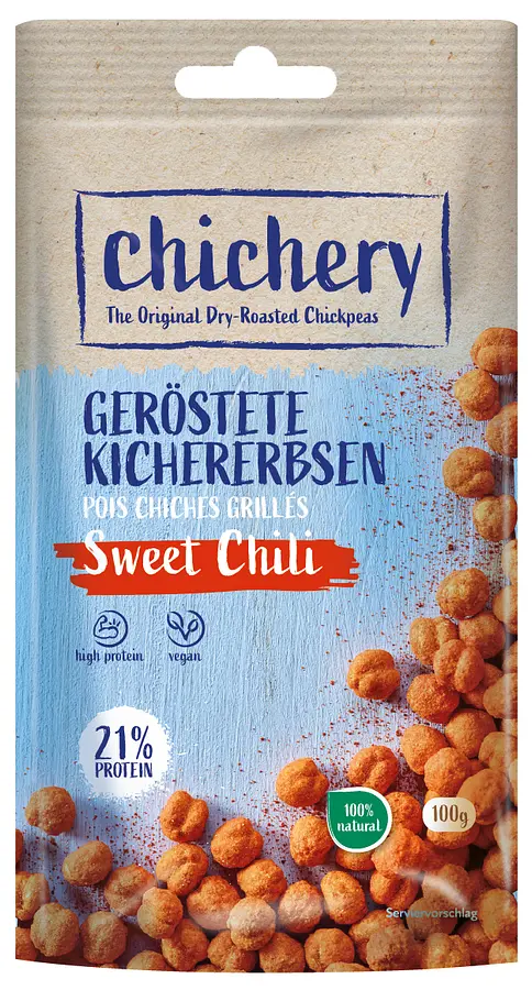 Geröstete Kichererbsen Sweet Chili
