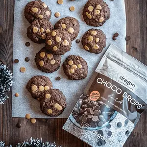 Dark Choco Drops Organic, 200 g