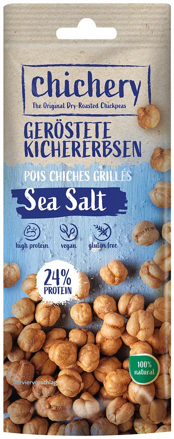 Geröstete Kichererbsen Meersalz