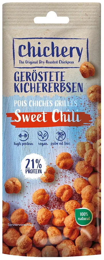 Geröstete Kichererbsen Sweet Chili