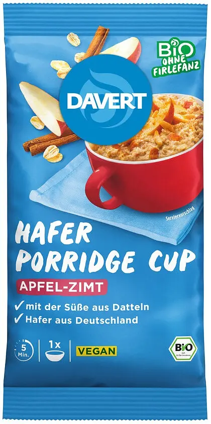 Porridge Cup Apple-Cinnamon Organic